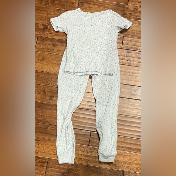 Gymboree size 12 flamingo short-sleeve pajama set - Picture 1 of 3